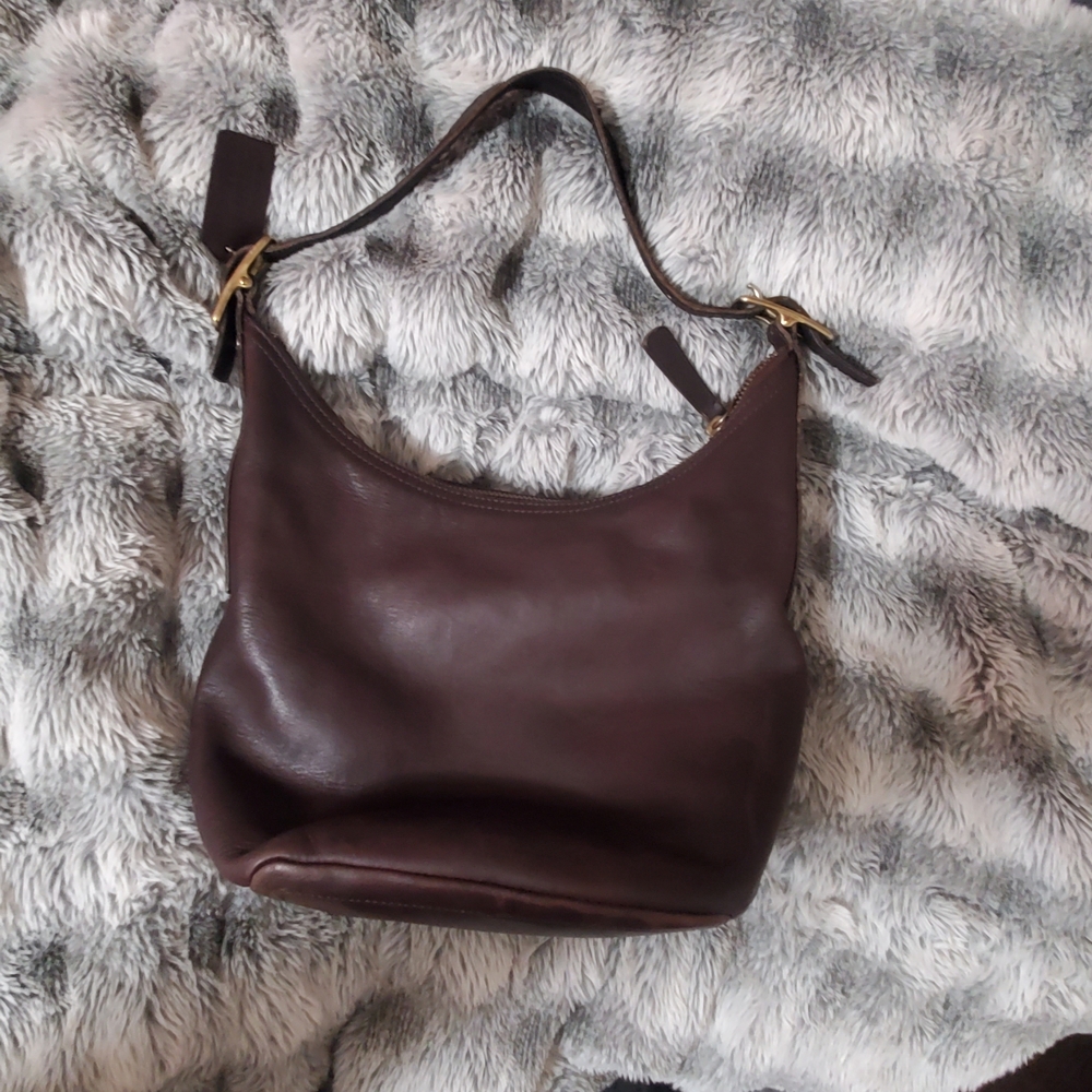 Vintage Brown Leather Coach Bag 9823